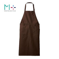 住商モンブラン 胸当てエプロン エプロン 兼用 ブラウン F 2way SA004-62_F 1点（直送品）