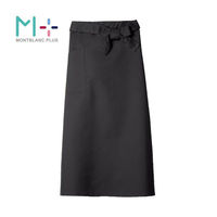 住商モンブラン ロングエプロン 黒 F SP002-93_F 1点（直送品）