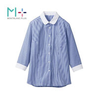 住商モンブラン 七分袖シャツ シャツ レディス 7分袖 ブルー _9 SS500-22_9 1点（直送品）