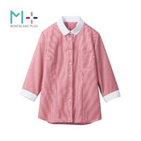 七分袖シャツ シャツ レディス 7分袖 ワイン 住商モンブラン