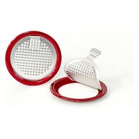 アクトU アルミフィルム蓋(赤) TP-9012 1ケース(100個)（直送品）