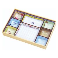 アヅミ産業 折箱 W-90-60 シャクリ蓋(T90-60-A柄付) W-A005 1ケース(80個(10個×8))（直送品）