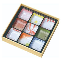 アヅミ産業 折箱 W-70 シャクリ蓋(T70-E柄) W-A009 1ケース(90個(10個×9))（直送品）