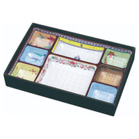 アヅミ産業 折箱 WB-90-60 透明蓋(T90-60A柄)(底板無) W-B002 1ケース(80個(10個×8))（直送品）