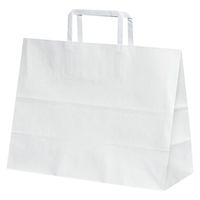 パックタケヤマ 紙手提袋 平紐手提袋 H平32 晒 無地 XZT69932 1ケース(200個(50個×4))（直送品）