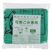 ジャパックス 市町村ゴミ袋 磐田市 可燃 15L (中) 手付 20P ZF002 1ケース(25個)（直送品）