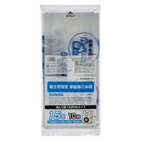 ジャパックス 市町村ゴミ袋 富士市指定 資源 15L (小) 手付 10P ZG014 1ケース(40個)（直送品）