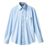 住商モンブラン ボタンダウンシャツ ZK2711-4CB_SSS ニットシャツ 兼用 長袖 ブルー SSS 1点（直送品）