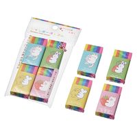 エコー金属 レインボー消しゴム4P 1162-573 1箱(10入)（直送品