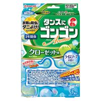 ゴンゴンアロマ  クローゼット用 ライムソープの香り 1箱（3個入） KINCHO キンチョー