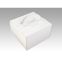 ケーキ箱 デコBOX 白ム地 5寸用 00169858 1袋(5個)（直送品）