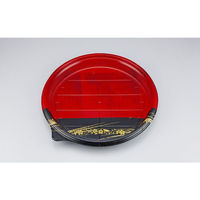 シーピー化成 寿司桶 NUN丸桶4 天佑赤 本体 0780504004035 1ケース(120個(10個×12))（直送品）