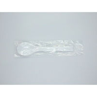 ホウケン産業 使い捨てスプーン スプーン125 白 個包装 076 1ケース(3000個(500個×6))（直送品）