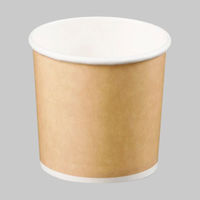 アイスカップ 8オンスアイスアンドスープカップ(クラフト風)PLAラミ 02619 1ケース(1000個(50個×20))（直送品）