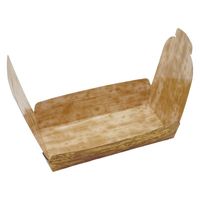 ペーパークラフト 軽食容器 つつみ箱 竹皮柄 PPL-1 00408307 1ケース(400個(50個×8))（直送品）