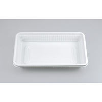 シーピー化成 弁当容器 耐熱-7 ホワイト本体(B) 0135007000075 1ケース(1200個(100個×12))（直送品）