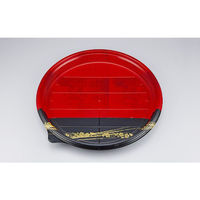 シーピー化成 寿司桶 NUN丸桶5 天佑赤 本体 0780505004035 1ケース(120個(10個×12))（直送品）