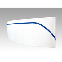 調理用帽子 クリーンキャップMEタイプ 青ライン 00303637 1ケース(1000個(50個×20))（直送品）