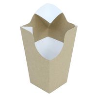 旭創業 テイクアウト容器 クラフトカートン ディップコーナー付 00752572 1ケース(500個(50個×10))（直送品）