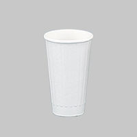 紙コップ 8オンスDWカップ(白無地)(80口径)(PLAラミ) 02633 1ケース(1000個(50個×20))（直送品）
