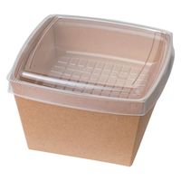 協和パック デリボックス デリメイトTS125クラフト嵌合容器 00710043 1ケース(300個(20個×15))（直送品）