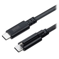 サンワサプライ USB20Gbps TypeーCケーブル（シングルスクリューロック・240W）  1本