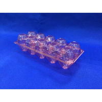 栗原製作所 APET卵パックM ミシン目防虫着色ピンク 100102 1ケース(1500個)（直送品）