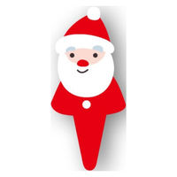 天満紙器 XG253 ケーキピック(ミニサンタ) 6090538 1ケース(500個(100個×5))（直送品）