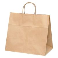 パックタケヤマ 紙手提袋 自動手提袋 HV75 未晒 無地 XZT00939 1袋(50個)（直送品）