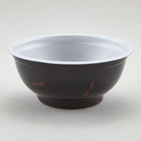 青葉紙業 どんぶり容器 D-1 うるし 本体 205103 1ケース(500個(50個×10))（直送品）