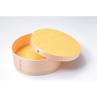 アサヒグリーン 木製容器 経木ワッパ丸14 金具止め 5674 1ケース(144個)（直送品）