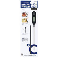 パール金属 はかり 測HAKARI デジタル温度計(ブラック) D-6476 1ケース(120個(10個×12))（直送品）