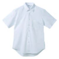 サンユニフォーム ストレッチシャツ 半袖シャツ(ホワイト)M 577-S512-0-M 1袋（直送品）