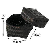 アサヒグリーン 装飾品 アジロ彩篭 BK 3547 1ケース(100個)（直送品）