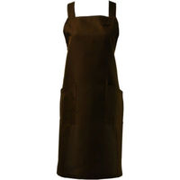 サンユニフォーム 胸当てエプロン 胸当エプロン(ブラウン)F 701-S710-2 1袋（直送品）