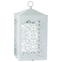 カメヤマ キャンドル スクロールキャンドルウォーマーランタン ホワイト SJ359-00-00W 1ケース(6個)（直送品）