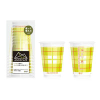 サンナップ 紙カップ アンドスケープクリアーカップチェック 300ml 8個入 C3008CASZ 1ケース(100個(10個×10))（直送品）