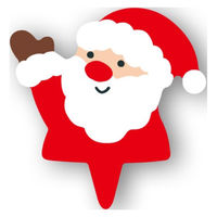 天満紙器 XG310 ケーキピック(ヤッホーサンタ) 6090569 1袋(100個)（直送品）