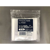 チャック付き袋 チャック付ポリ袋 E-4TH 1袋(100個)（直送品）