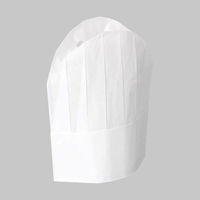 調理用帽子 オーバルシェフハット(紙)235 187909 1ケース(250個(50個×5))（直送品）