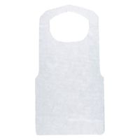 溝端紙工印刷 不織布エプロン 白 581797 1ケース(1000個(100個×10))（直送品）