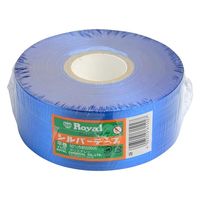 ローヤル化成 ビニール紐 シルバーテープ 50mm×500m巻 青 4903515615027 1ケース(30個)（直送品）