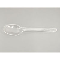 ホウケン産業 使い捨てスプーン カラースプーン160mm 透明 バラ 311553 1袋(100個)（直送品）