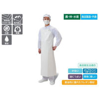 弘進ゴム 胸当てエプロン タフライト前掛U 白 M G0477AA 1点（直送品）