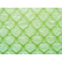 川上産業 プチプチ はぁとぷち ミルキーグリーン(2層品) 600mm×3m 14 1ケース(10個)（直送品）