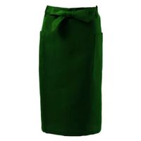 サンユニフォーム ミドルエプロン ミドルエプロン(グリーン)F 701-S712-5 1袋（直送品）