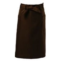 サンユニフォーム ミドルエプロン ミドルエプロン(ブラウン)F 701-S712-2 1袋（直送品）