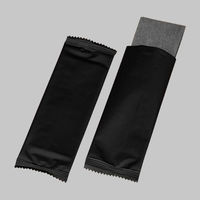 不織布おしぼり レーヨン黒おしぼり180×220(ALL BLACK) 196874 1ケース(2000個(100個×20))（直送品）