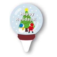 天満紙器 XG304 ケーキピック(スノードーム) 6090603 1袋(100個)（直送品）