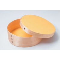 アサヒグリーン 木製容器 経木ワッパ丸16 箔押 5672 1ケース(96個)（直送品）